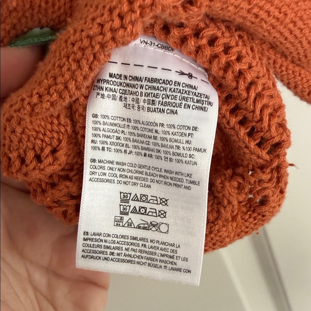 Vans Orange V-Neck Sweater - Picture 6 of 6